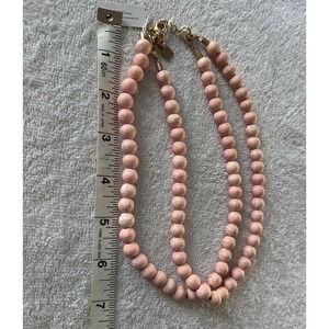 Park‎ Lane Pink Beaded Necklace Double Strand Statement Jewelry